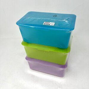 NEW [3] IKEA GLIS Small Stacking Storage Box w/ Lid RETIRED K Hagberg/M Hagberg